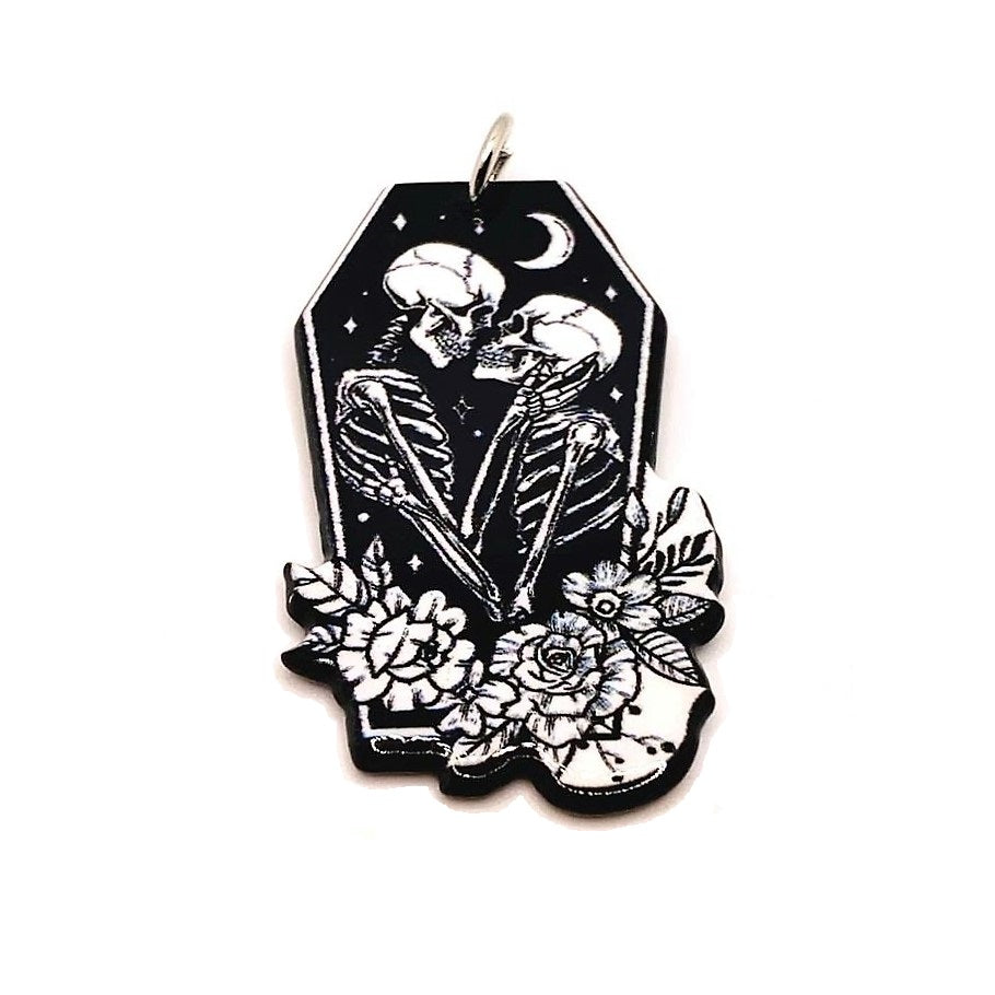 1, 4 or 20 Pieces: Pink Goth Grim Reaper Death with Lamb Charms - Doub –  Guerrilla Charm