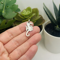 4, 20 or 50 Pieces: Silver Sea Horse Charms