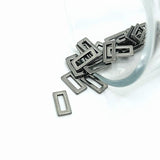 1, 4, 20 or 50 Pieces: Small Stainless Steel Rectangle Accent Charms