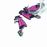 1, 4 or 20 Pieces: Pink Goth Plague Doctor Halloween Charms - Double Sided