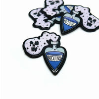 1, 4 or 20 Pieces: Boy's Tears Valentine's Halloween Charms - Double Sided