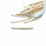 4, 20 or 50 Pieces: Rose Gold 33x3mm Simple Minimalist Bar Connectors