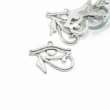 1, 4, 20 or 50 Pieces: Large Silver Eye of Horus Egyptian Charms