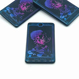 1, 4 or 20 Pieces: The Fool Black and Pink Tarot Card Charms - Double Sided