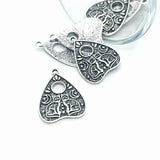 1, 4, 20 or 50 Pieces: Antique Silver Cat Ouija Planchette Charms