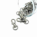 4, 20 or 50 Pieces: Silver Swivel Parrot Lobster Clasps, 13 x 38 mm