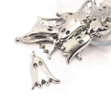 1, 4, 20 or 50 Pieces: Cute Silver Ghost Charms