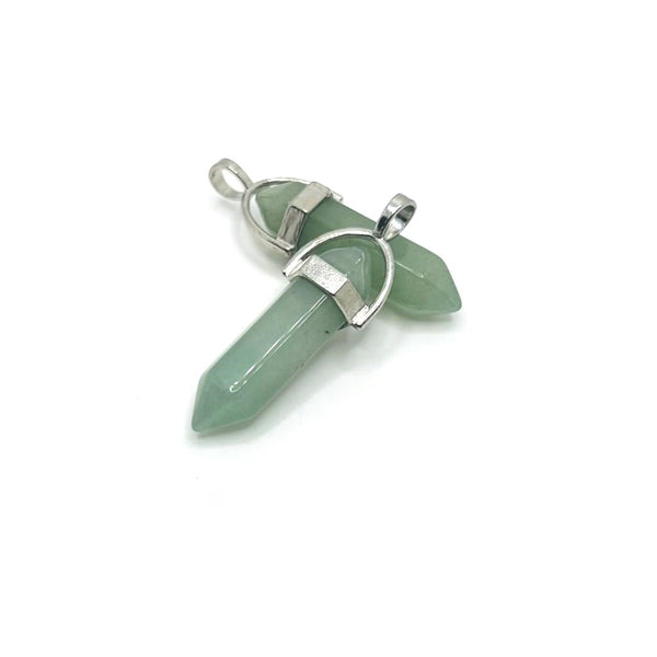 1, 4 or 20 Pieces: Green Quartz Stone Pendants