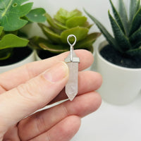 1, 4 or 20 Pieces: White Quartz Stone Pendants