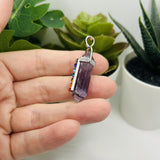 1, 4 or 20 Pieces: Purple Quartz Stone Pendants with Chakra Stones