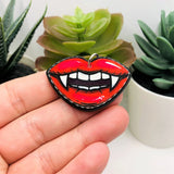 1, 4 or 20 Pieces: Large Acrylic Vampire Teeth, Halloween, Vampyre, Goth: Double Sided