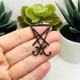 1, 4 or 20 Pieces: Black Lucifer Sigil Satan Pendants