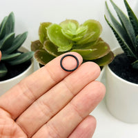 100, 500 or 1,000 Pieces: 12 mm Black Open Jump Rings, 17g