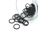 100, 500 or 1,000 Pieces: 12 mm Black Open Jump Rings, 17g