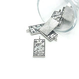 1, 4, 20 or 50 Pieces: The Star Silver Tarot Card Fortune Teller Pendant