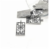 1, 4, 20 or 50 Pieces: The World Silver Tarot Card Fortune Teller Pendant