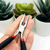 Chain Nose Jewelry Pliers, Non-Slip Grip