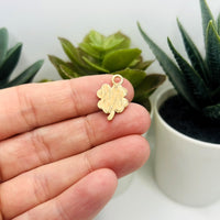 1, 4, 20 or 50 Pieces: Light Green Clover Charms