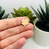 1, 4, 20 or 50 Pieces: Light Green Clover Charms