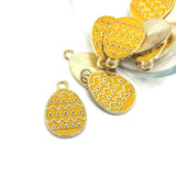 1, 4, 20 or 50 Pieces: Yellow Easter Egg Charms