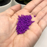 10 or 50 grams Purple 12/0 Baking Paint Glass Seed Beads