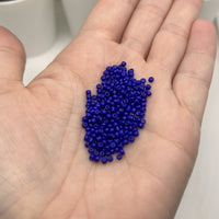 10 or 50 grams Dark Blue 12/0 Baking Paint Glass Seed Beads