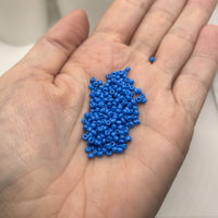 10 or 50 grams Bright Blue 12/0 Baking Paint Glass Seed Beads