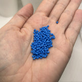 10 or 50 grams Bright Blue 12/0 Baking Paint Glass Seed Beads