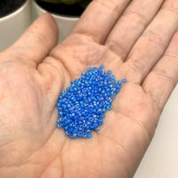 10 or 50 grams Blue Pearl Frosted 12/0 Glass Seed Beads, Grade A