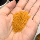 10 or 50 grams Orange Frosted 12/0 Glass Seed Beads, Grade A