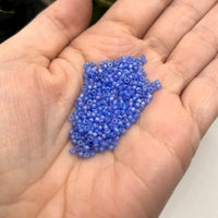 10 or 50 grams Blue Pearl Frosted 12/0 Glass Seed Beads, Grade A