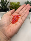 10 or 50 grams Red Pearl Frosted 12/0 Glass Seed Beads, Grade A