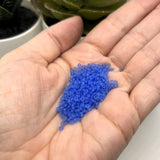 10 or 50 grams Dark Blue Frosted 12/0 Glass Seed Beads, Grade A