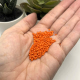 10 or 50 grams Orange 12/0 Baking Paint Glass Seed Beads