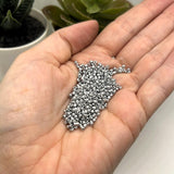 10 or 50 grams Silver 12/0 Baking Paint Glass Seed Beads