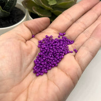 10 or 50 grams Purple 12/0 Baking Paint Glass Seed Beads