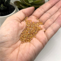 10 or 50 grams Orange Pearl Frosted 12/0 Glass Seed Beads, Grade A