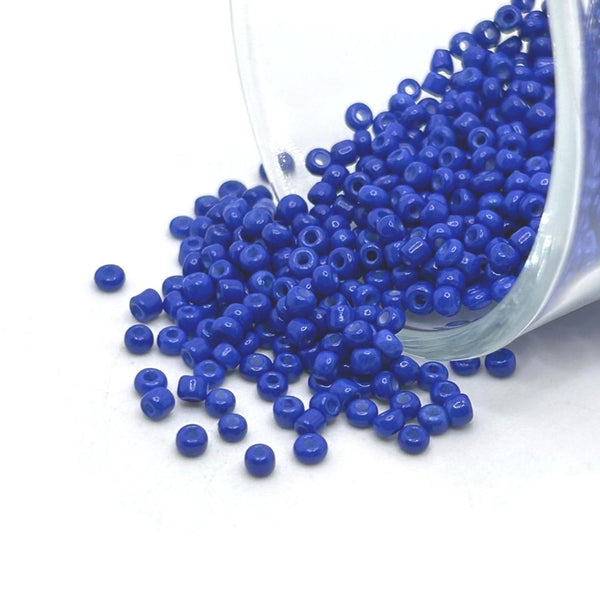 10 or 50 grams Blue 12/0 Baking Paint Glass Seed Beads