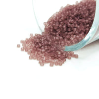 10 or 50 grams Purple Mauve Frosted 12/0 Glass Seed Beads, Grade A