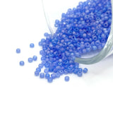 10 or 50 grams Blue Pearl Frosted 12/0 Glass Seed Beads, Grade A