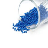 10 or 50 grams Bright Blue 12/0 Baking Paint Glass Seed Beads