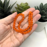 1 or 4 Strands 6x6mm Orange Bicone Beads, Imitation Crystal, Grade AA