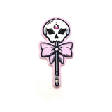 1, 4 or 20 Pieces: Halloween Skull Lollipop Pendant - Double Sided