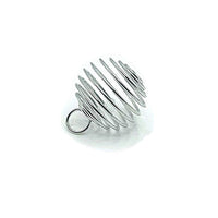 4 or 20 Pieces: 25 mm Antique Silver Spiral Lantern Bead Cages
