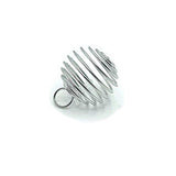 4 or 20 Pieces: 25 mm Antique Silver Spiral Lantern Bead Cages