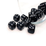 4, 20 or 50 Pieces: Black Dice Gambler 3D Beads