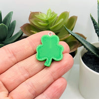 1, 4, or 20 Pieces: St. Patrick's Day Green Resin Four-Leaf Clover