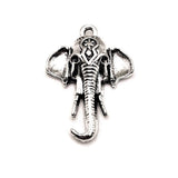 4, 20 or 50 Pieces: Silver Tibetan Elephant Head Charms