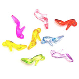 4, 20 or 50 Pieces: Multi-color Acrylic High Heel Shoe 3D Charms