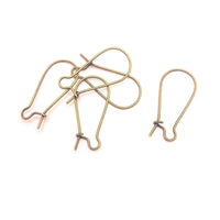 100 or 500 Pieces: Bronze Kidney Earring Wires